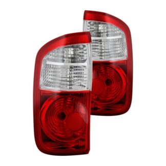 Toyota Tundra Double Cab 00-06 ( Models with Standard Length Bed ) OEM Style Tail Lights - Signal-7440A(Not Included) ; Parking-7443(Not Included) ; Reverse-921(Not Included) - Red Clear