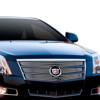 GR01FEB57S Chrome Polished 8X6 Horizontal Billet Grille | 2008-2011 Cadillac CTS (Not For CTS-V) (Main Upper)