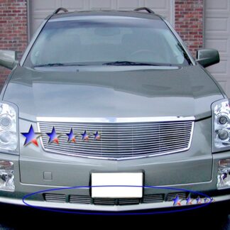 GR01FEC62A Polished Horizontal Billet Grille | 2005-2009 Cadillac SRX (LOWER BUMPER)
