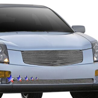 GR01HEC68A Polished Horizontal Billet Grille | 2003-2007 Cadillac CTS (MAIN UPPER)
