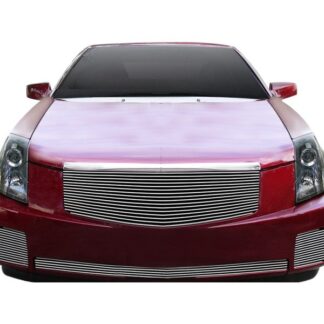 GR01HGI22A Polished Horizontal Billet Grille | 2003-2007 Cadillac CTS (MAIN UPPER + LOWER BUMPER)