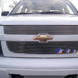 GR03FEG47A Polished Horizontal Billet Grille | 2004-2012 Chevy Colorado Not For Extreme (MAIN UPPER)
