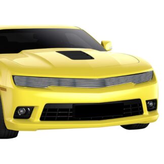 GR03FEI96C Silver Hairline Finish Horizontal Billet Grille | 2014-2015 Chevy Camaro SS With RS Package Phantom Style/2014-2015 Chevy Camaro LS With RS Package Phantom Style/2014-2015 Chevy Camaro LT With RS Package Phantom Style (MAIN UPPER)
