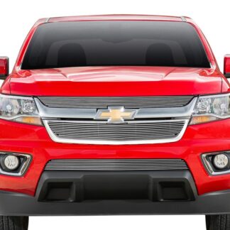 GR03FFC17A Polished Horizontal Billet Grille | 2015-2020 Chevy Colorado Not For ZR2 Model (LOWER BUMPER)