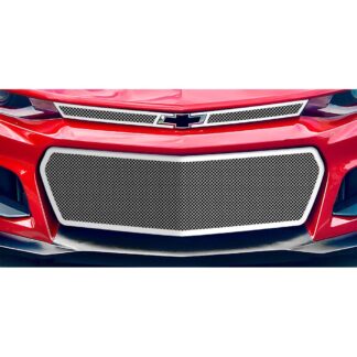Chrome Polished Wire Mesh Grille 2019-2022 Chevy Camaro  Lower Bumper