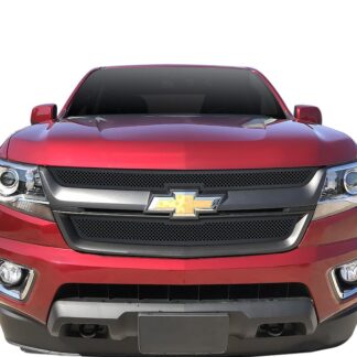 GR03GFC16H Black Powder Coated 1.8 mm Wire Mesh Grille | 2015-2020 Chevy Colorado Not For ZR2 Model (Main Upper)