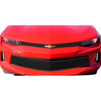 GR03GFC65H Black Powder Coated 1.8 mm Wire Mesh Grille | 2016-2018 Chevy Camaro 1SS with logo show/2016-2018 Chevy Camaro LT with logo show/2016-2018 Chevy Camaro 2SS with logo show/2016-2018 Chevy Camaro 2LT with logo show (MAIN UPPER)