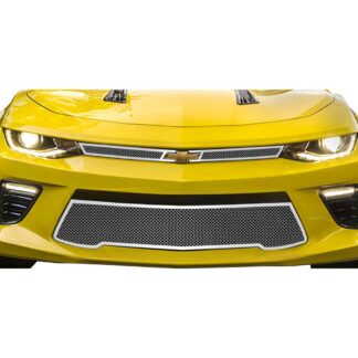 Chrome Polished Wire Mesh Grille 2016-2018 Chevy Camaro SS Lower Bumper