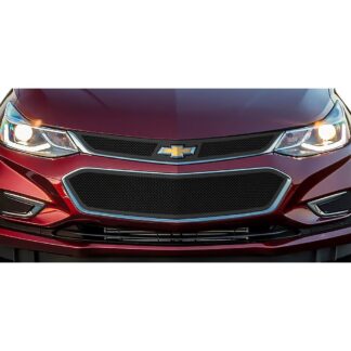 GR03GFC72H Black Powder Coated 1.8 mm Wire Mesh Grille | 2016-2018 Chevy Cruze Not for RS Package (MAIN UPPER)