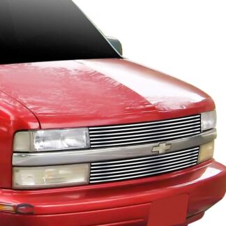 GR03HEA04S Chrome Polished 8X6 Horizontal Billet Grille | 1995-2005 Chevy Astro Van (MAIN UPPER)