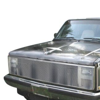 GR03HEB02C Silver Hairline Finish Horizontal Billet Grille | 1981-1988 Chevy Blazer  (Phantom Style With Stacked Lights)/1981-1987 Chevy C/K Pickup (Phantom Style With Stacked Lights)/1981-1988 Chevy Suburban (Phantom Style With Stacked Lights)/1981-1987 GMC C/K Pickup (Phantom Style With Stacked Lights)/1981-1988 GMC Jimmy (Phantom Style With Stacked Lights)/1981-1988 GMC Suburban (Phantom Style With Stacked Lights) (MAIN UPPER)