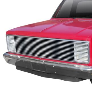 GR03HEB02S Chrome Polished 8X6 Horizontal Billet Grille | 1981-1988 Chevy Blazer  (Phantom Style With Stacked Lights)/1981-1987 Chevy C/K Pickup (Phantom Style With Stacked Lights)/1981-1988 Chevy Suburban (Phantom Style With Stacked Lights)/1981-1987 GMC C/K Pickup (Phantom Style With Stacked Lights)/1981-1988 GMC Jimmy (Phantom Style With Stacked Lights)/1981-1988 GMC Suburban (Phantom Style With Stacked Lights) (MAIN UPPER)