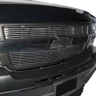 GR03HEC36A Polished Horizontal Billet Grille | 2001-2002 Chevy Silverado 2500 Install Inside Opening/2001-2002 Chevy Silverado 3500 Install Inside Opening (MAIN UPPER)