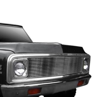 GR03HEJ03C Silver Hairline Finish Horizontal Billet Grille | 1969-1972 Chevy Blazer /1969-1972 Chevy C/K Pickup /1969-1972 Chevy Suburban (MAIN UPPER)