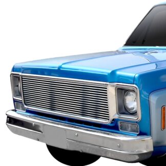 GR03HEJ08S Chrome Polished Horizontal Billet Grille | 1973-1980 Chevy Suburban /1973-1980 Chevy Blazer (Drilling Required for 1973-1974 Trucks)/1973-1980 Chevy C/K Pickup /1973-1980 GMC C/K Pickup /1973-1980 GMC Suburban (MAIN UPPER)