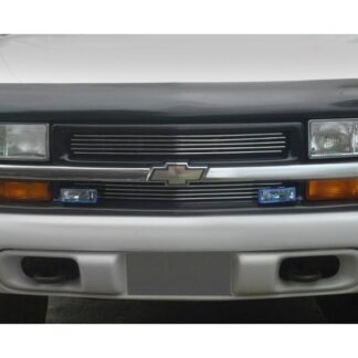 GR03HEJ43A Polished Horizontal Billet Grille | 1998-2005 Chevy Blazer Criss Cross /1998-2004 Chevy S-10 Criss Cross (MAIN UPPER)