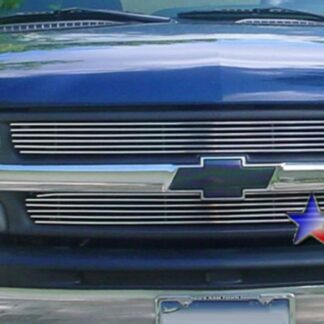GR03HEJ68A Polished Horizontal Billet Grille | 1999-2002 Chevy Silverado 1500 /2000-2006 Chevy Suburban /2000-2006 Chevy Tahoe (MAIN UPPER)