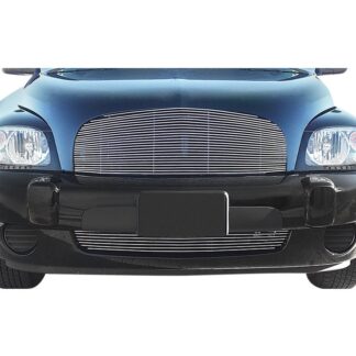 GR03HGH68A Polished Horizontal Billet Grille | 2006-2011 Chevy HHR Not For SS and SS Panel model (MAIN UPPER + LOWER BUMPER)