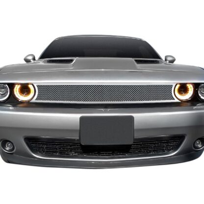 Chrome Polished Wire Mesh Grille 2015-2021 Dodge Challenger  Main Upper