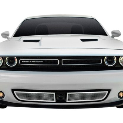 Chrome Polished Wire Mesh Grille 2015-2021 Dodge Challenger  Lower Bumper With Adaptive Cruise Control Not For SRT Model