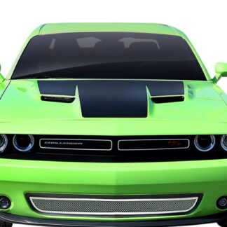 Chrome Polished Wire Mesh Grille 2015-2021 Dodge Challenger  Lower Bumper Without Adaptive Cruise Control Not For SRT Model