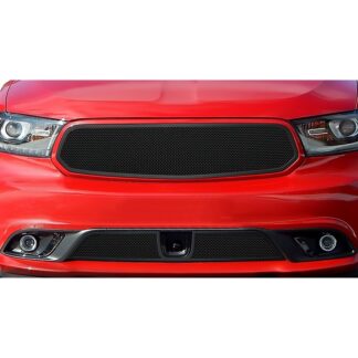 GR04GFC48H Black Powder Coated 1.8 mm Wire Mesh Grille | 2014-2017 Dodge Durango With Adaptive Cruise Control/2018 Dodge Durango With Adaptive Cruise Control Not for RT and SRT model/2019-2020 Dodge Durango With Adaptive Cruise Control Not for GT and RT and SRT (LOWER BUMPER)