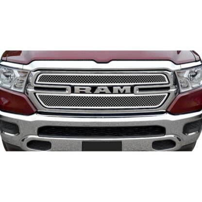 Chrome Polished Wire Mesh Grille 2019-2022 Ram 1500  Main Upper