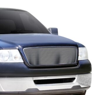 GR06FEG25S Chrome Polished 8X6 Horizontal Billet Grille | 2004-2008 Ford F-150 Honeycomb Style Not For FX2/FX4 and King Ranch Model (MAIN UPPER)