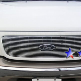 GR06FEG31A Polished Horizontal Billet Grille | 1999-2002 Ford Expedition  With Logo Show (MAIN UPPER)