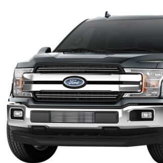 GR06FFD01S Chrome Polished 8X6 Horizontal Billet Grille | 2018-2020 Ford F-150 (drilling may be required for XL/XLT/King Ranch/Plantinum) (LOWER BUMPER)
