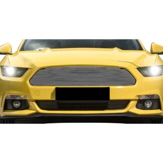 GR06FFD02A Polished Horizontal Billet Grille | 2015-2017 Ford Mustang Only for V6 Base models (MAIN UPPER)