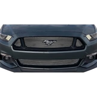 GR06FFD05A Polished Horizontal Billet Grille | 2015-2017 Ford Mustang GT V8 (LOWER BUMPER)