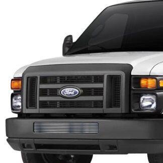 GR06FFF59S Chrome Polished 8X6 Horizontal Billet Grille | 2008-2014 Ford Econoline /2008-2014 Ford E-Series (LOWER BUMPER)