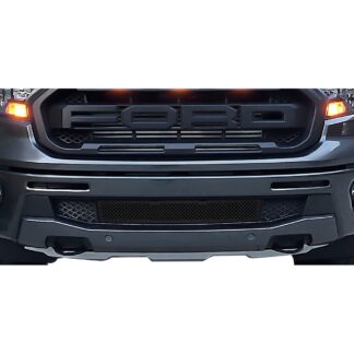 GR06GEA90H Black Powder Coated 1.8 mm Wire Mesh Grille | 2019-2021 Ford Ranger Without Adaptive Cruise Control (LOWER BUMPER)