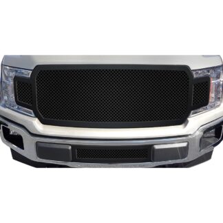 GR06GFD00K Black Powder Coated 1.8 mm Wire Mesh Grille | 2018-2020 Ford F-150 Without Front Camera (MAIN UPPER)
