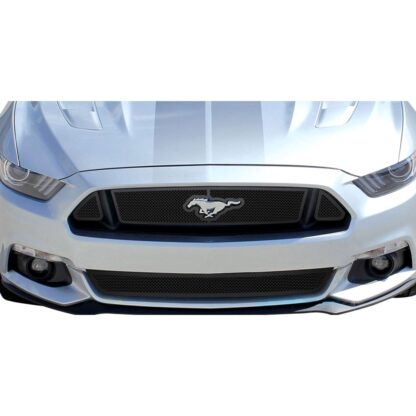 GR06GFD05H Black Powder Coated 1.8 mm Wire Mesh Grille | 2015-2017 Ford Mustang GT V8 (LOWER BUMPER)