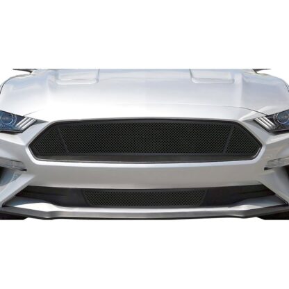 GR06GFD07H Black Powder Coated 1.8 mm Wire Mesh Grille | 2018-2021 Ford Mustang Only for EcoBoost models (LOWER BUMPER)