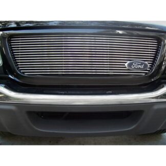 GR06HEC25A Polished Horizontal Billet Grille | 2001-2003 Ford Ranger XLT 2WD Shell Closed (Shell Enclosed the Grille)/2001-2003 Ford Ranger XL 2WD Shell Closed (Shell Enclosed the Grille) (MAIN UPPER)