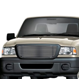 GR06HEC42S Chrome Polished 8X6 Horizontal Billet Grille | 2006-2012 Ford Ranger (MAIN UPPER)
