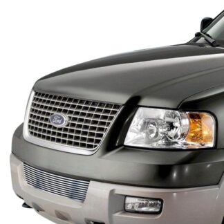 GR06HEC73C Silver Hairline Finish Horizontal Billet Grille | 2003-2006 Ford Expedition All Models