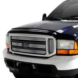 GR06HEC99S Chrome Polished 8X6 Horizontal Billet Grille | 2000-2004 Ford Excursion Bar Style Only /1999-2004 Ford F-250 Super Duty /1999-2004 Ford F-350 Super Duty /1999-2004 Ford F-450 Super Duty /1999-2004 Ford F-550 Super Duty (MAIN UPPER)