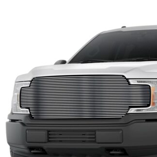 GR06HFD00S Chrome Polished 8X6 Horizontal Billet Grille | 2018-2020 Ford F-150 Without Front Camera (MAIN UPPER)