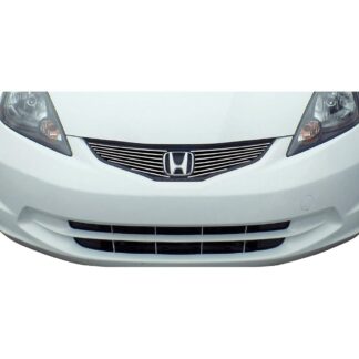 GR08FFD24A Polished Horizontal Billet Grille | 2012-2013 Honda Fit Base Model with logo show (MAIN UPPER)