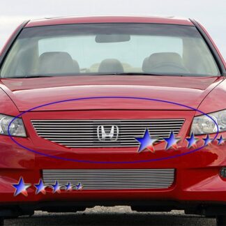 GR08FFE56A Polished Horizontal Billet Grille | 2008-2010 Honda Accord  Coupe (MAIN UPPER)