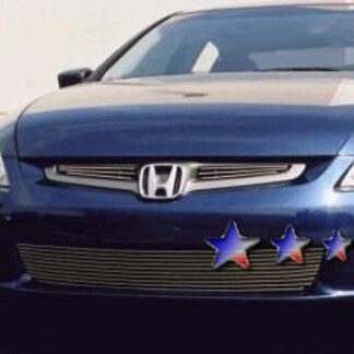 GR08FGA03A Polished Horizontal Billet Grille | 2003-2005 Honda Accord Sedan (MAIN UPPER)