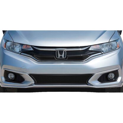 GR08GFD28H Black Powder Coated 1.8 mm Wire Mesh Grille | 2018-2019 Honda Fit with logo show (MAIN UPPER)