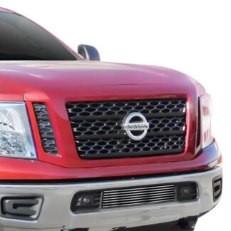 GR14FFC96S Chrome Polished 8X6 Horizontal Billet Grille | 2016-2019 Nissan Titan Not for Models with Tow Hook (LOWER BUMPER)