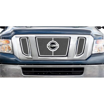 Chrome Polished Wire Mesh Grille 2012-2019 Nissan NV 3500  Main Upper