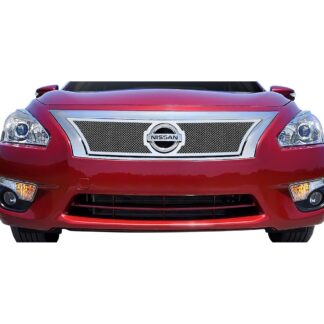 Chrome Polished Wire Mesh Grille 2013-2015 Nissan Altima  Main Upper