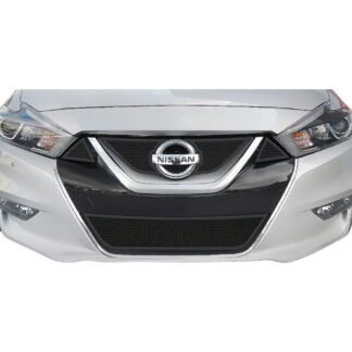 GR14GFC98H Black Powder Coated 1.8 mm Wire Mesh Grille | 2015-2018 Nissan Maxima (MAIN UPPER + LOWER BUMPER)